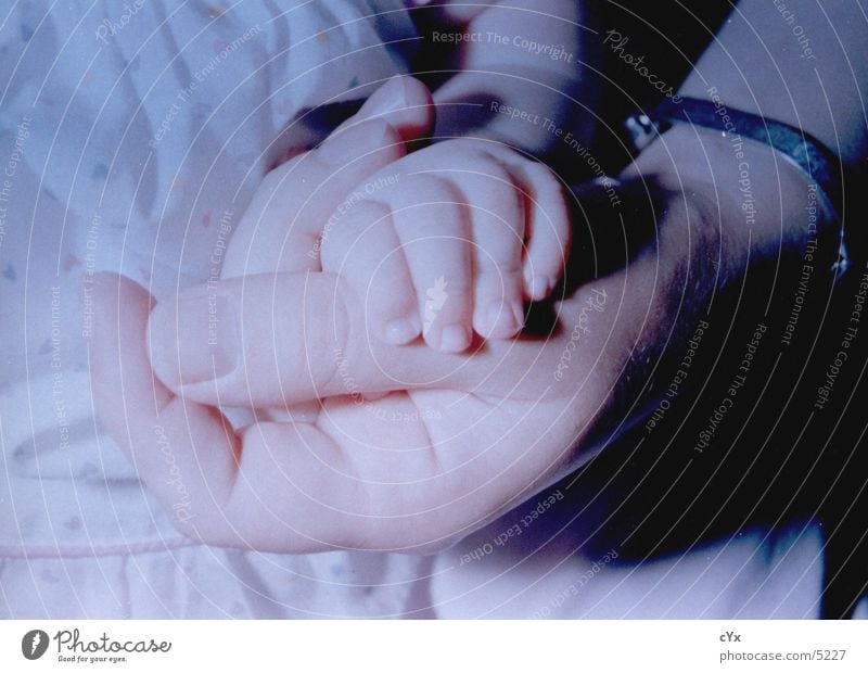 Zusammenhalt Geburt Baby Hand Armband Finger Geborgenheit festhalten Kind Mensch menschen hände freundschaft kinder famile Wärme fangen
