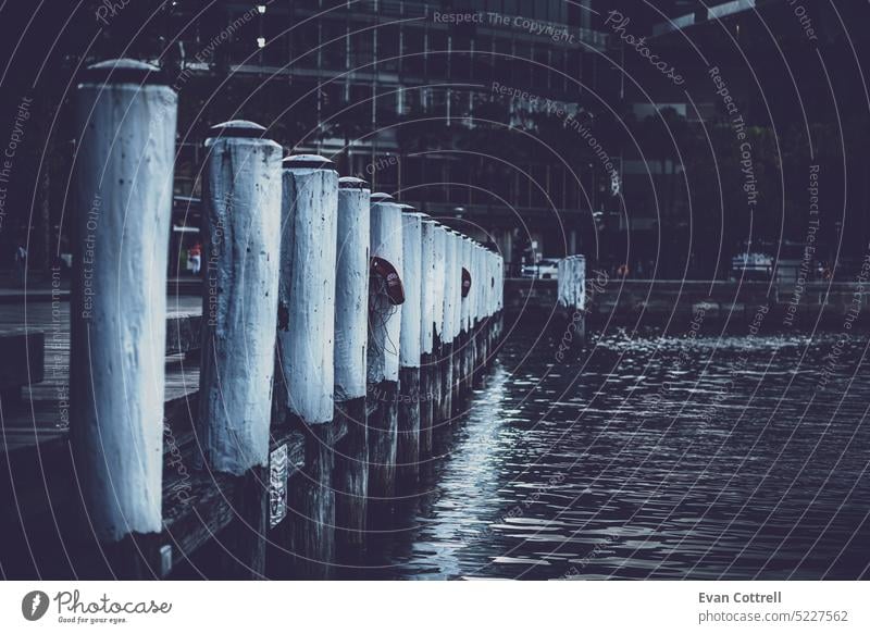 Weiße Säulen auf Pfeiler Landschaft Illumination traditionell Stadt Meer Szene reisen Helsinki suomi Kai Wasser Liegeplatz Kauppatori Sonnenuntergang Finnland
