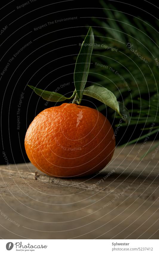 Mandarine auf dem Brett Frucht Gesundheit fruchtig Saft orange Orangensaft yumm-yumm! Ernte Zitrusfrüchte Ernährung Orangenbaum Baum Doppelbelichtung
