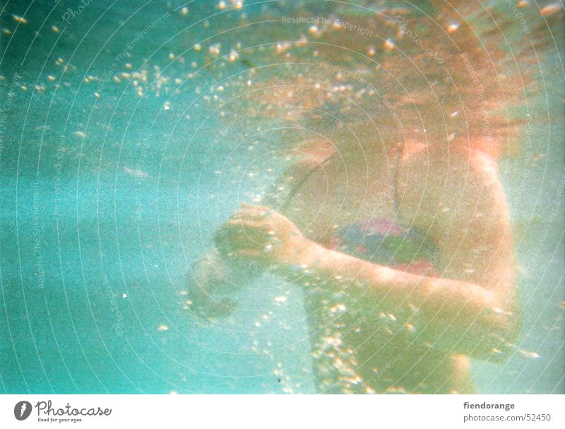 bluedayblue Ferien & Urlaub & Reisen Frau Wasser Unterwasseraufnahme Freiheit