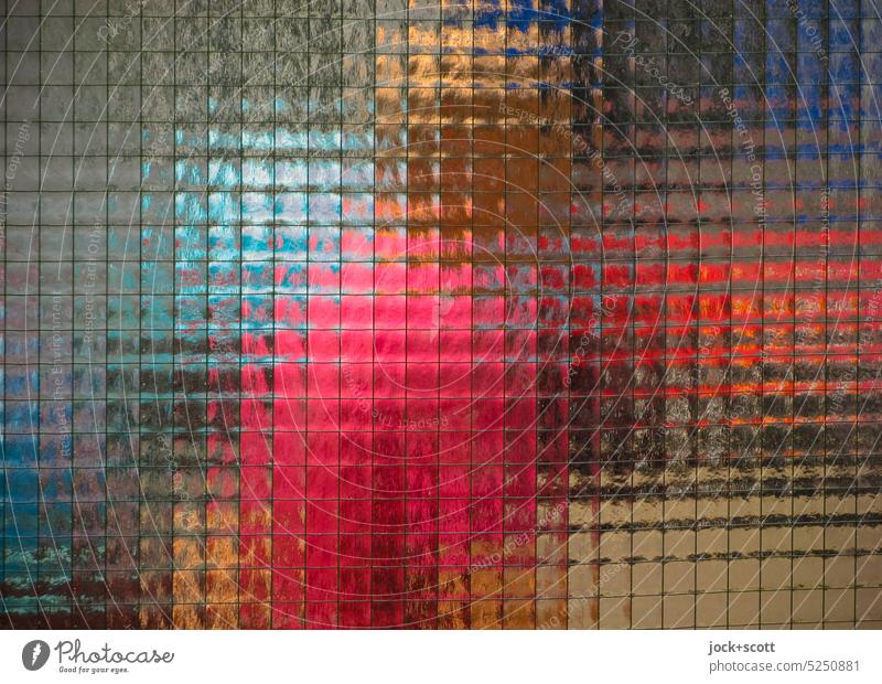 diverse Person hinter Glas Unschärfe Silhouette Strukturen & Formen Mensch durchsichtig Glasscheibe unbekannt abstrakt Pixel geheimnisvoll Sonnenlicht