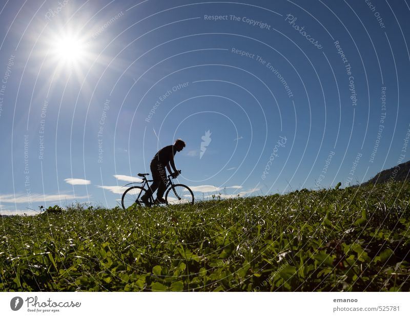cyclistic II Stil Freude Ferien & Urlaub & Reisen Ausflug Freiheit Fahrradtour Sommer Sonne Berge u. Gebirge Sport Fahrradfahren Mensch Mann Erwachsene Körper 1