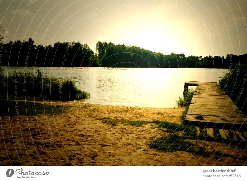 ein perfekter tag Farbfoto mehrfarbig Menschenleer Morgen Morgendämmerung Licht Schatten Kontrast ruhig Sonne Strand Natur Landschaft Sand Wasser Himmel