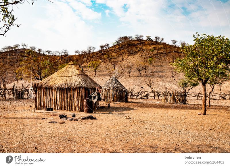über*leben bedrückend Lehm Stroh kaokoveld Himba authentisch Leben wohnen zuhause Ferne einfaches leben Armut Haus Hütte Afrika Namibia berührend