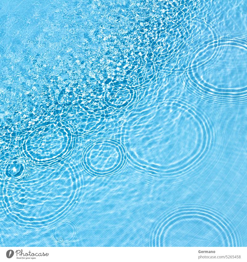 Hintergrund Süßwasser Wasser kreisen Rippeln winken blau Farbe Natur liquide frisch platschen oben hell Sauberkeit Umwelt kräuselt übersichtlich durchsichtig