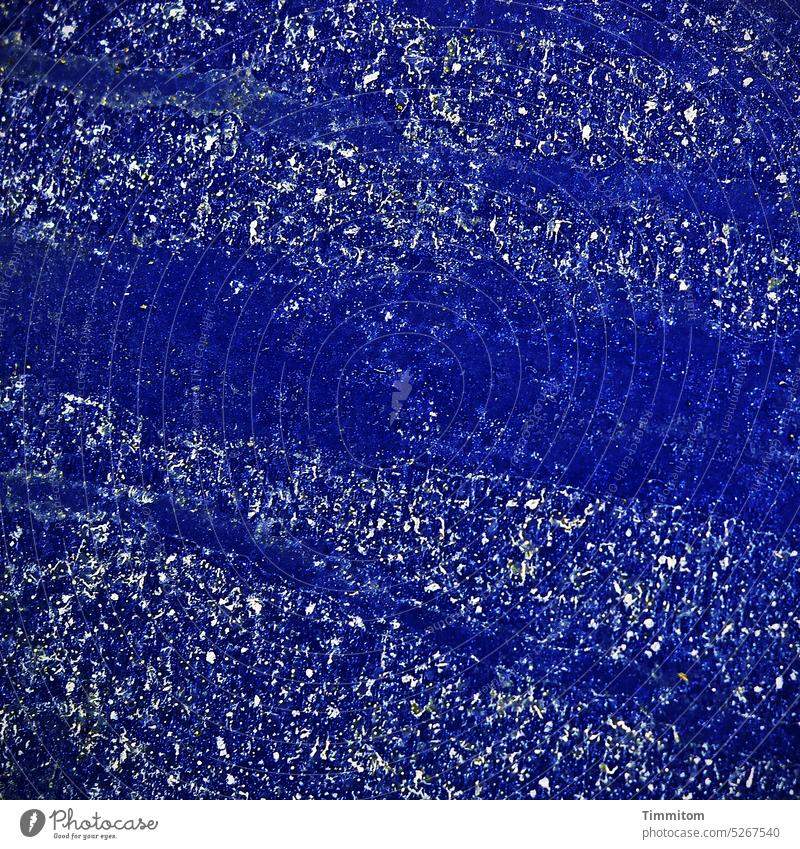 Dreckiges Blau blau Farbe Fläche Verschmutzung Ablagerung abstrakt Muster Farbfoto Menschenleer Strukturen & Formen