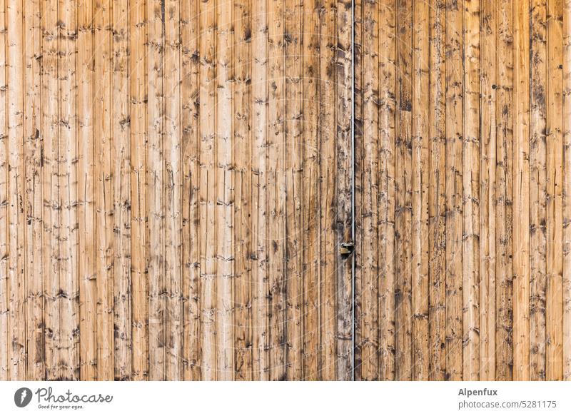 MainFux | Vertikale Linien Holztor Holztür Tor geschlossen Eingangstor Hallentor Garagentor Strukturen & Formen Außenaufnahme Menschenleer Eingangstür