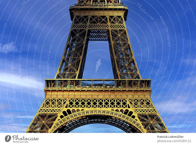 Eiffelturmdetail eiffelturm Paris Frankreich tourismus urlaub städtreisen sightseeing historisch Tour d'Eiffel Europa Turm Wahrzeichen Französisch Europäer