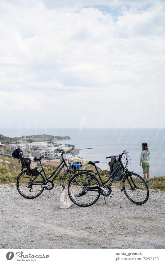 Fahrradtour am Mittelmeer Fahrradfahren Sport Straße Freizeit & Hobby Lifestyle Bewegung Verkehr Mobilität Urlaub Ferien & Urlaub & Reisen Griechenland Insel