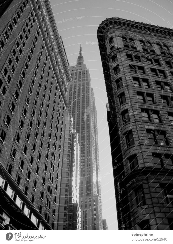 NY New York City New York State Hochhaus Schwarzweißfoto