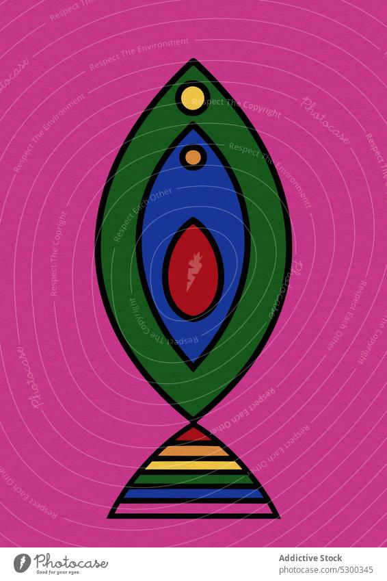 Kreative Vektor-Design mit LGBT-Flagge vor rosa Hintergrund lgbt genital Homosexualität Organ Scheide Symbol lesbisch farbenfroh Konzept Grafik u. Illustration