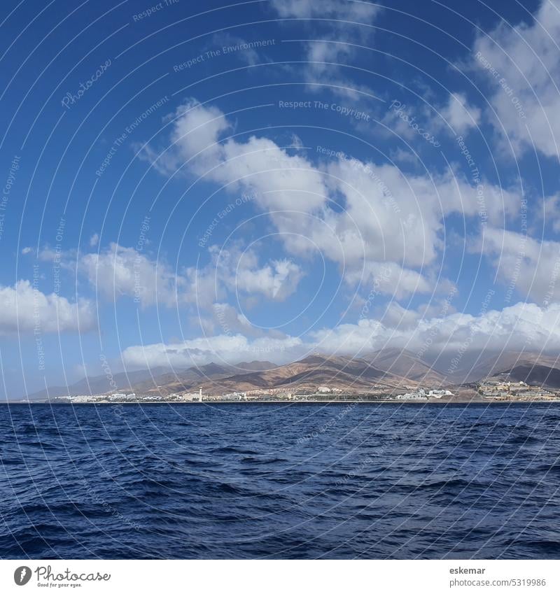 Küste von Fuerteventura, Kanarische Inseln Meer kanarische kanarische Inseln niemand Textfreiraum menschenleer Atlantik Wellen Ozean Himmel Reise Urlaub