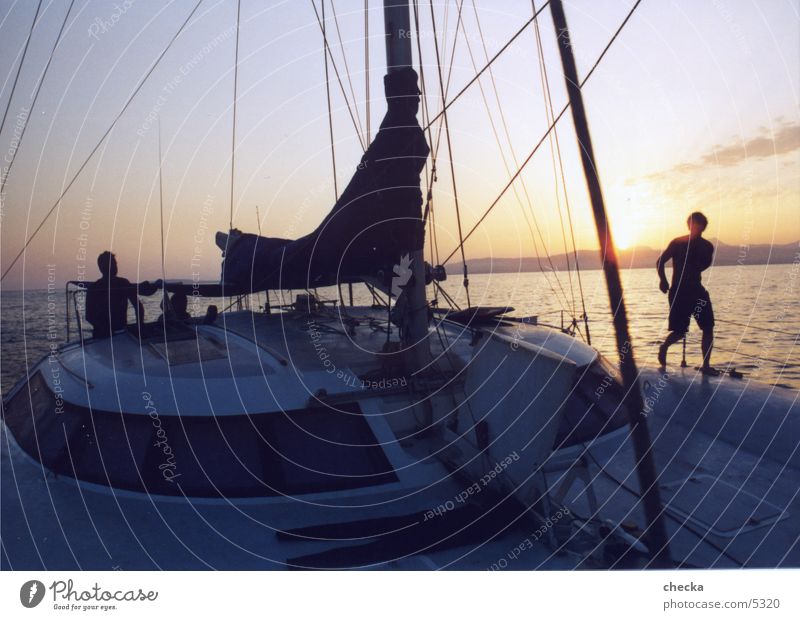 katamaran Schifffahrt segeln katamaran sonnenuntergang