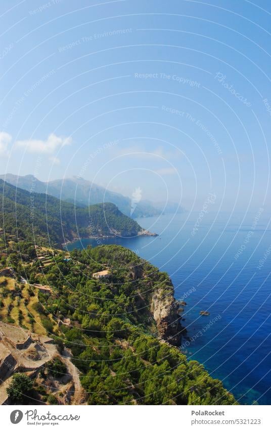 #A0# Küste von Spanien Steilküste Meer Natur Landschaft Felsen Himmel Wasser Außenaufnahme Horizont Ferien & Urlaub & Reisen Farbfoto Wellen Klippe Klippen