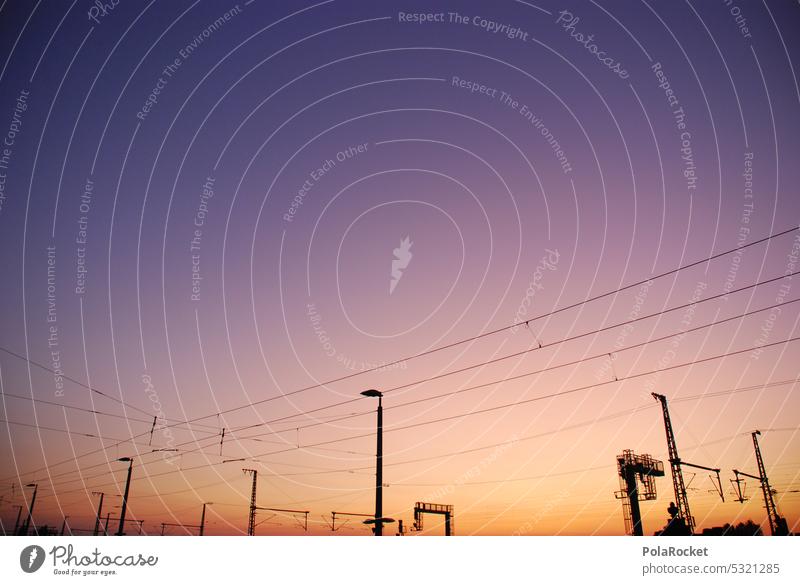 #A0# Infrastruktur Stahl Kabel Kabelsalat kabelführung verbindungen Verbindung Sonnenuntergang