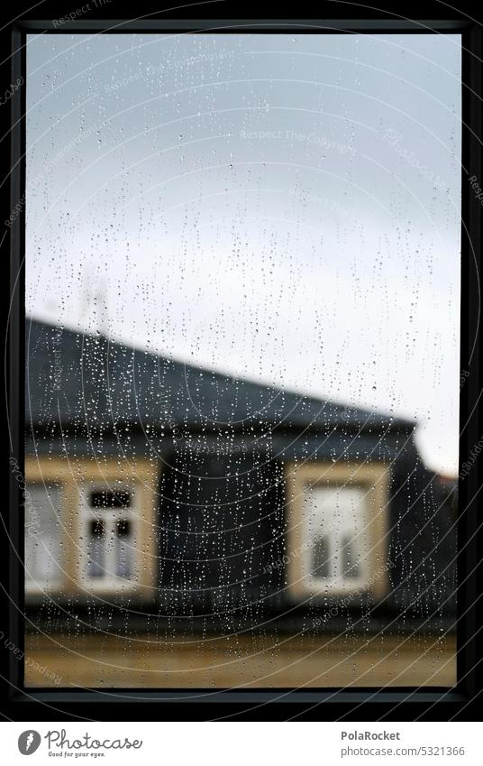 #A0# Old Days Regen Regentropfen Regenwasser Regenwetter draußen Fenster Fensterscheibe Fensterrahmen Nachbar NAchbarschaft nass schlechtes Wetter Wassertropfen
