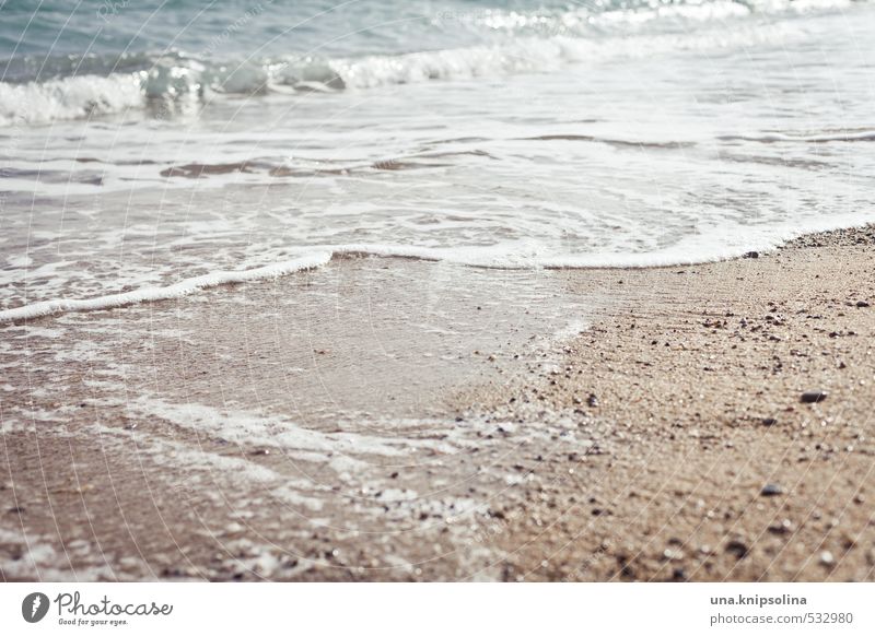 schlog a wön Ferien & Urlaub & Reisen Sommerurlaub Strand Meer Wellen Umwelt Wasser Küste Flüssigkeit frisch kalt maritim nass Sandstrand Kühlung Farbfoto