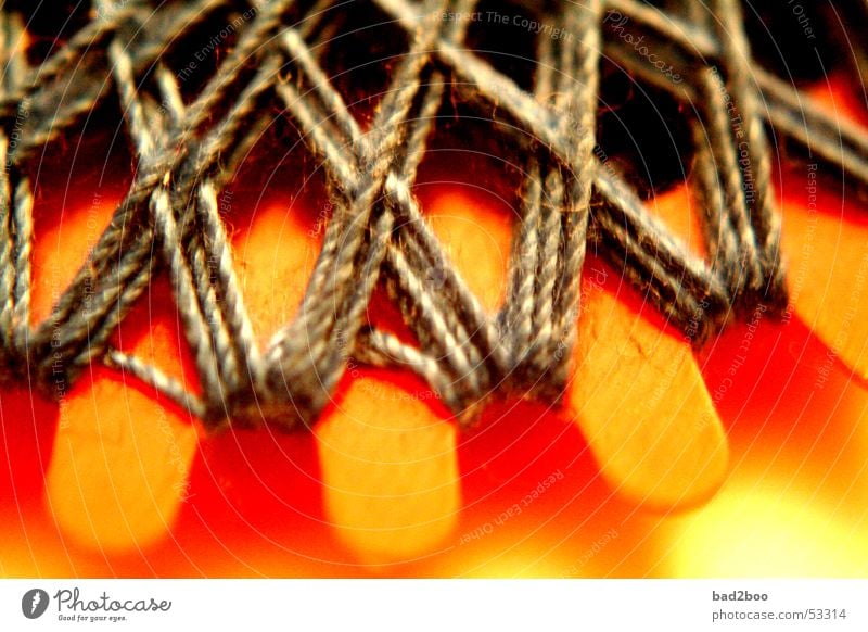 Zwirn 01 Nähgarn Nähen Stoff binden Schnur gekreuzt Faser gewebt Textilien Material Naht Stern (Symbol) wickeln blau orange Spinne spinnen genäht thread yarn