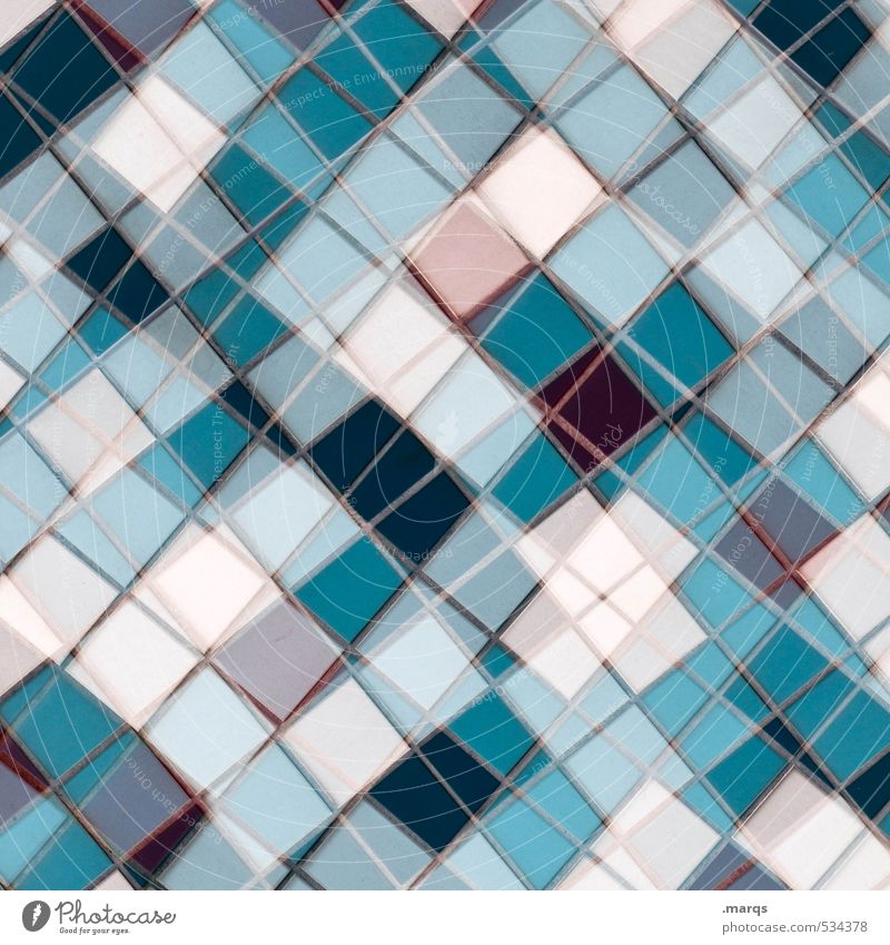 Mosaik (winter edition) Stil Design Linie außergewöhnlich eckig trendy einzigartig modern verrückt blau rosa türkis weiß Farbe Kreativität Ordnung Perspektive