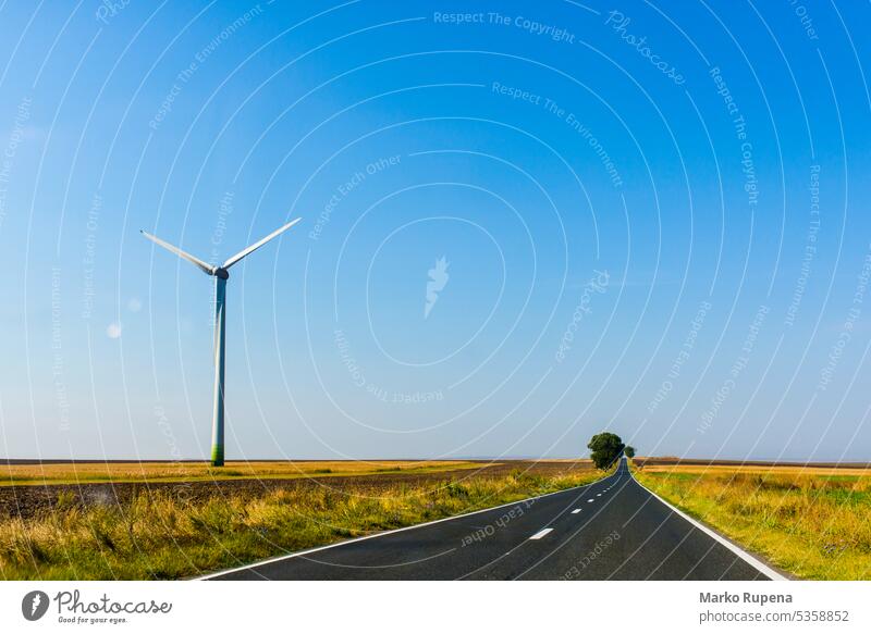 Windmühlen zur Umwandlung von Windkraft in Elektrizität Turbine Energie Technik & Technologie Umwelt Kraft Landschaft industriell Erzeuger Drehung regenerativ