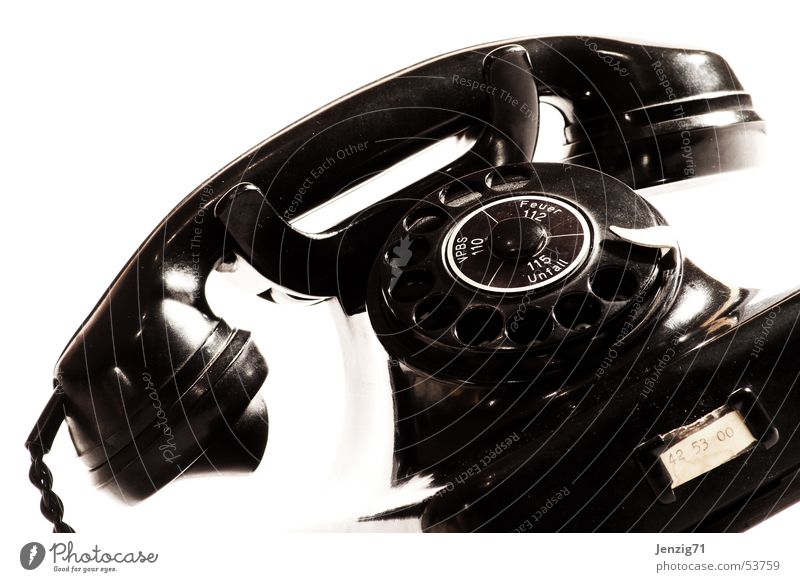 Call me. Telefon Anschluss Freizeichen besetzen Telefonanschluss retro antik Fünfziger Jahre Wählscheibe phone talk call Publikum anrufer anrufbeantworter