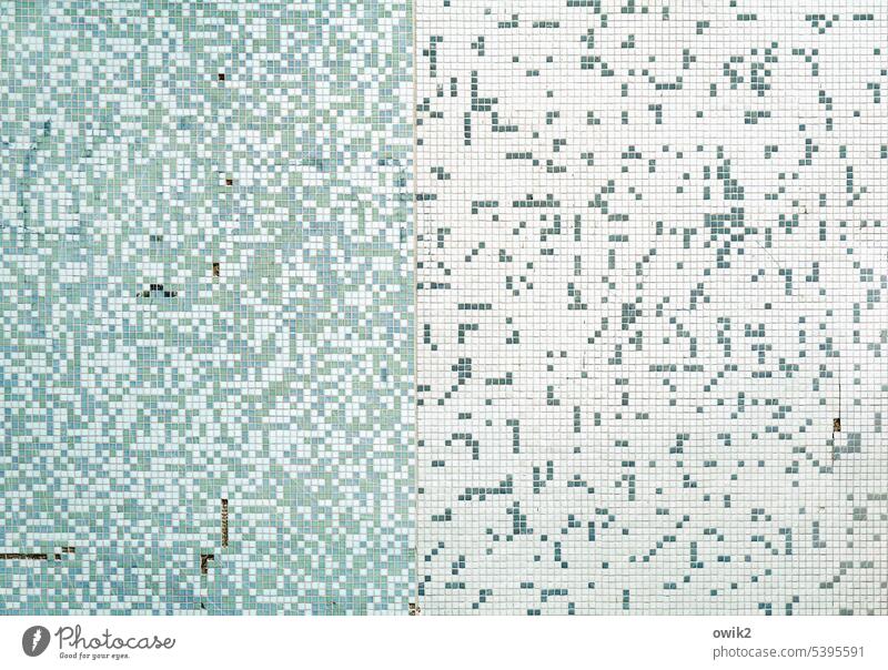 Der Weg der Viren Hauswand Mosaikwand Hintergrundbild modern außergewöhnlich minimalistisch komplex skurril Präzision Stil Fliesen u. Kacheln Teile u. Stücke