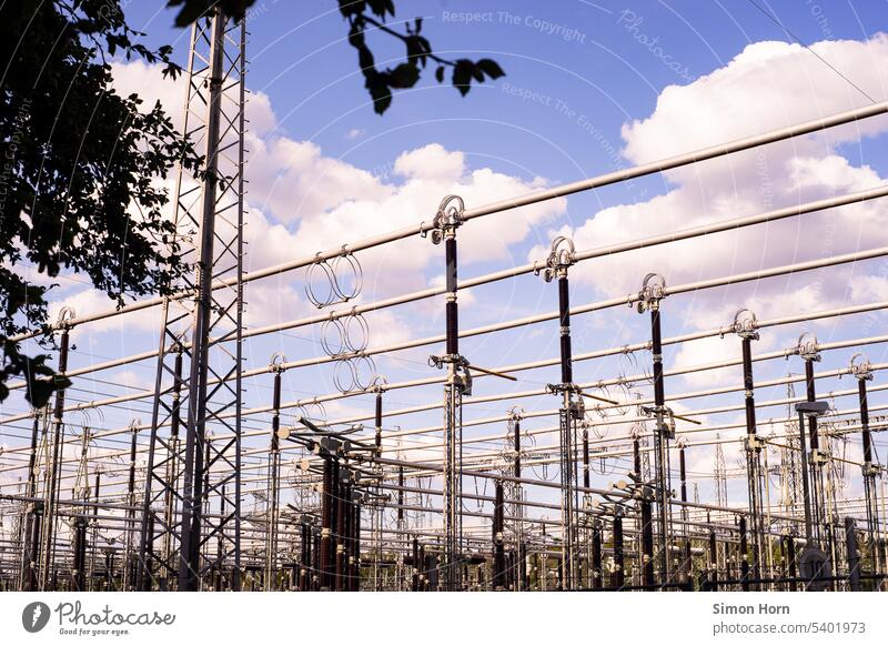 Umspannwerk Stromtrasse Energieversorgung Energiesicherheit kritische Infrastruktur Technik & Technologie Elektrizität Energiewirtschaft Grundversorgung