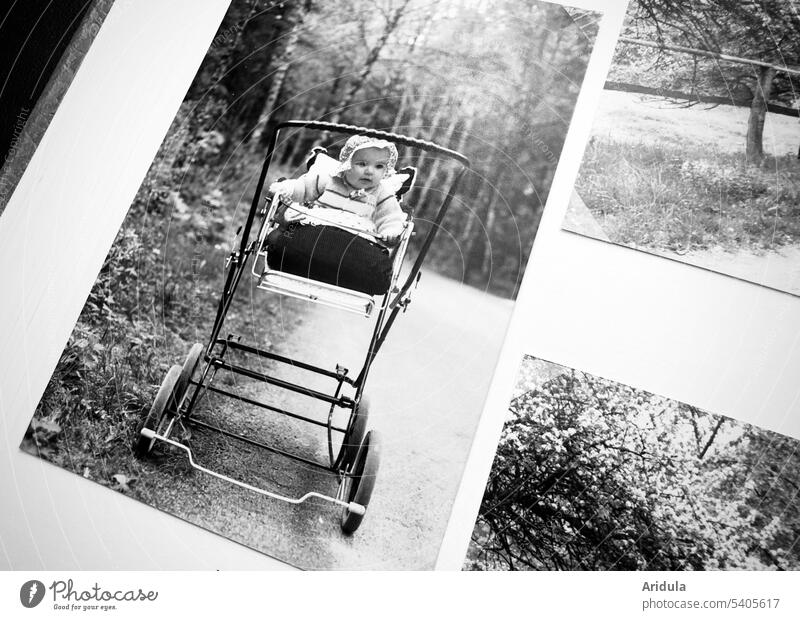 Fotoalbum-Nostalgie | *700* Kind abfotografiert 80er Erinnerung Vergangenheit Familienalbum sentimental Familie & Verwandtschaft Baby Kinderwagen Spaziergang