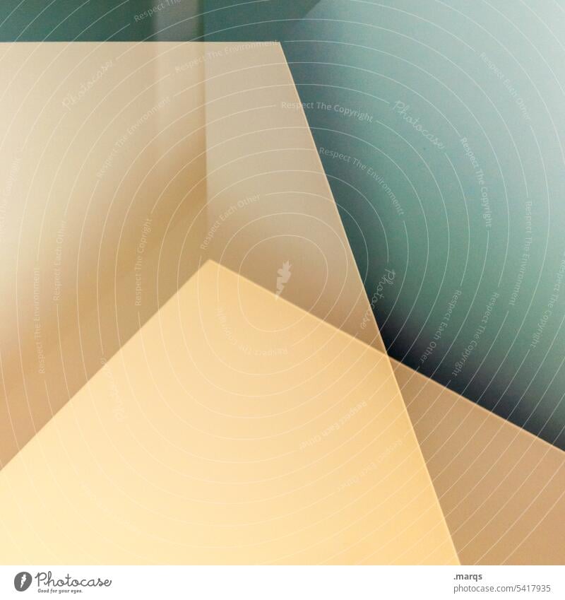 Stille Ecke Geometrie minimalistisch Grafik u. Illustration eckig Design abstrakt Hintergrundbild ästhetisch elegant Muster Strukturen & Formen Doppelbelichtung