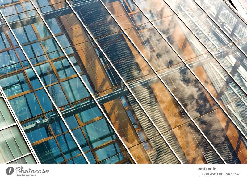 CDU-Parteizentrale architektur berlin büro cdu cdu-hauptquartier city deutschland fassade fenster froschperspektive gebäude glasfassade hauptstadt haus himmel