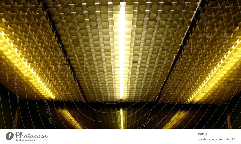 Strahlen Licht Neonlicht Spiegel Reflexion & Spiegelung Fahrstuhl Decke Laser retro Elektrisches Gerät Technik & Technologie Beleuchtung Strukturen & Formen