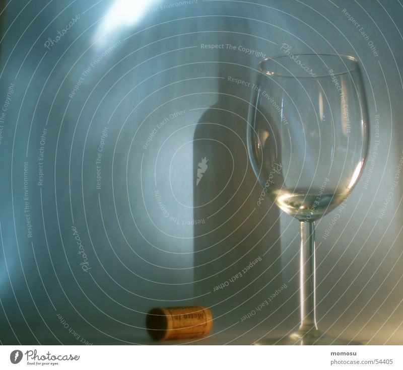 Schattenbetrug Licht Korken Glas Flasche Beleuchtung Wein