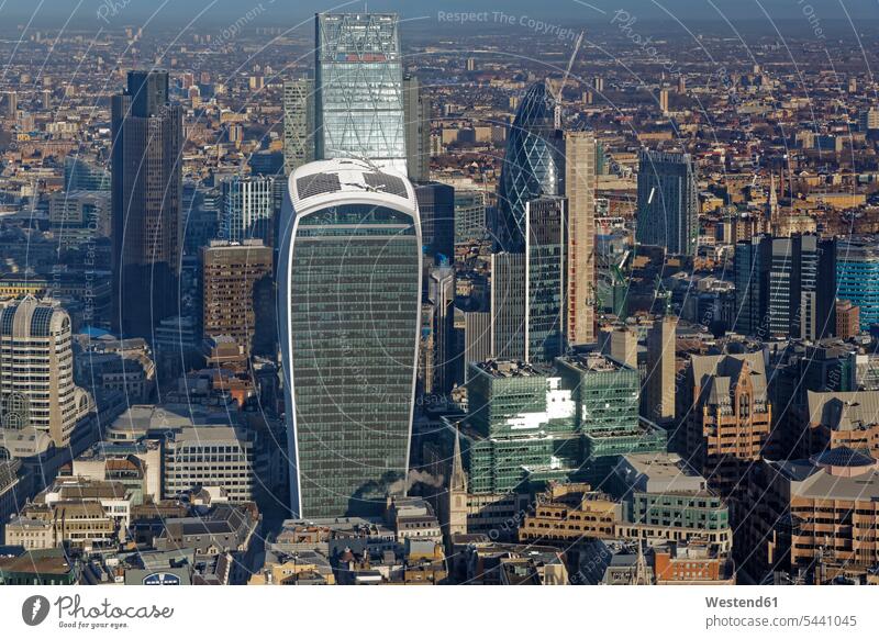 UK, London, Skyline mit Bürotürmen Hauptstadt Hauptstaedte Hauptstädte Stadtansicht Urban Stadtbilder Stadtansichten Stadtlandschaften Reiseziel Reiseziele
