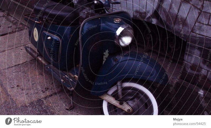 Mofa Kleinmotorrad alt friedrich str. blau