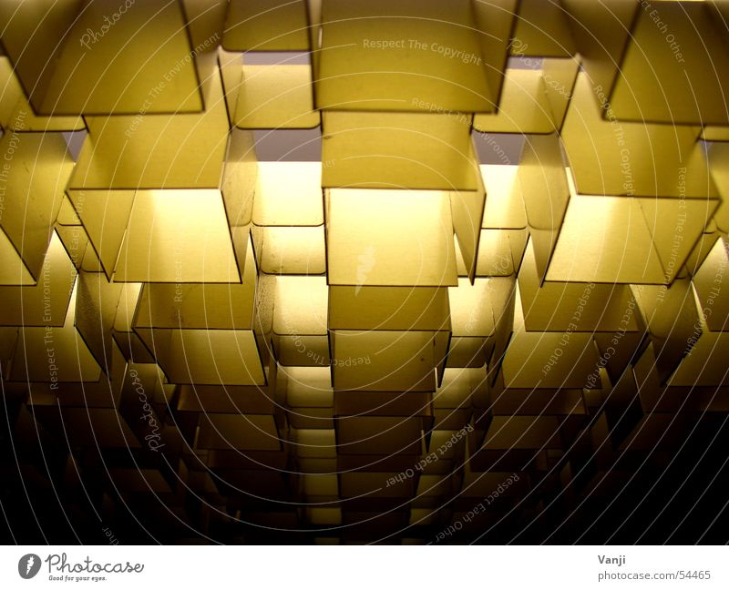 Strahlen II Decke Fahrstuhl Licht Beleuchtung Muster retro Maske Strukturen & Formen