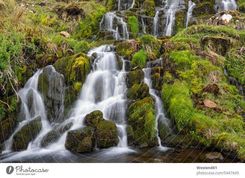 UK, Schottland, Innere Hebriden, Isle of Skye, Brides Veil Wasserfall Naturgewalt Naturgewalten Atlantikküste Atlantikkueste Highland Sehenswürdigkeit