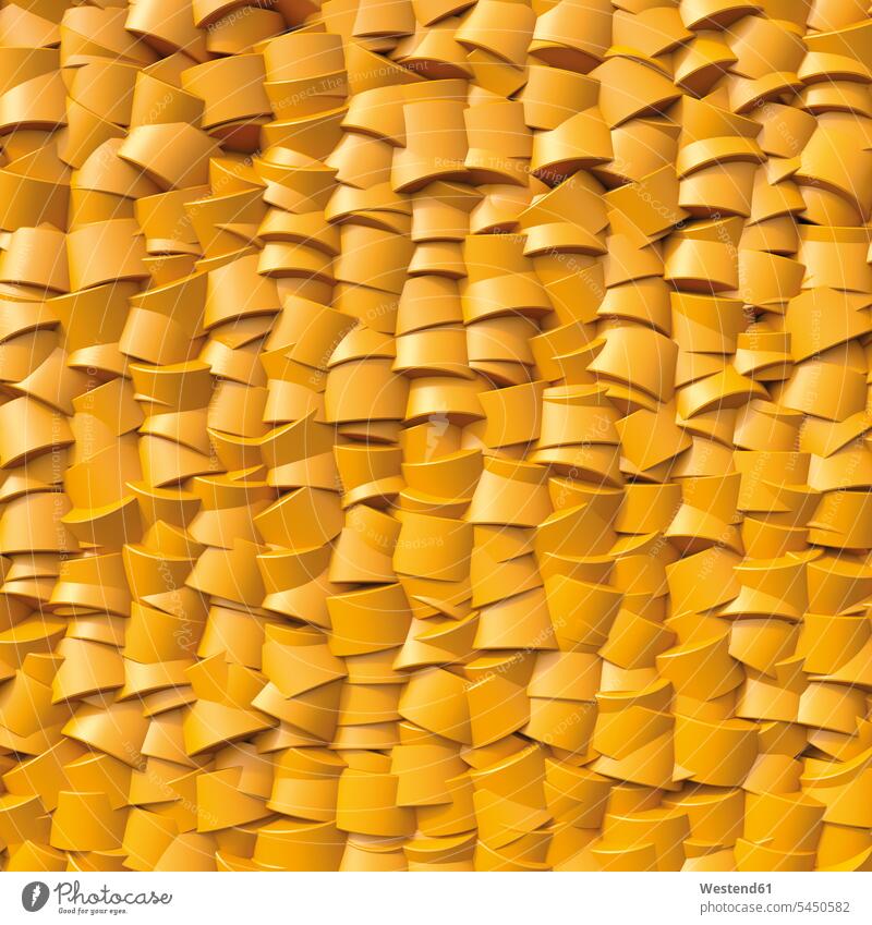 Gelbe Zylinderform, 3D-Rendering Muster Form Formen dreidimensional 3-D 3-d Hintergrund Hintergruende Hintergründe Backgrounds gelb gelber gelbes Color Surge