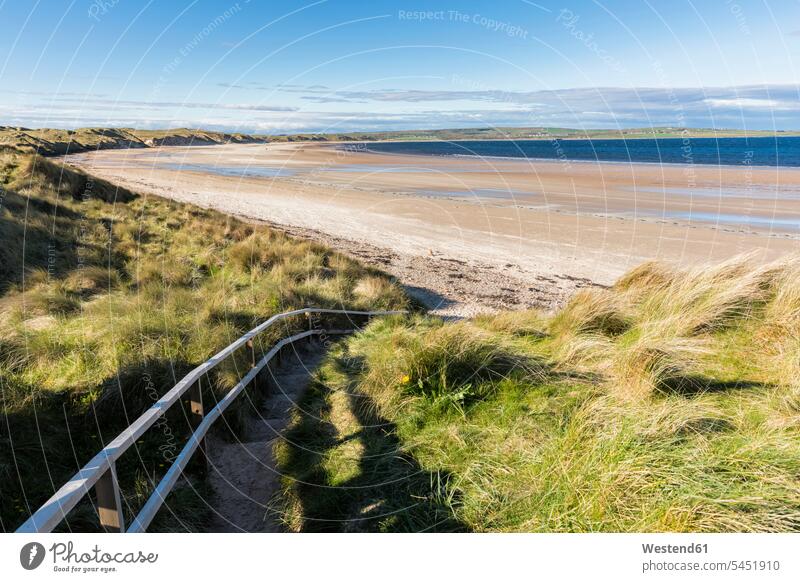 Großbritannien, Schottland, Schottische Highlands, Dunett, Strand in Dunett Bay Küste Küstenlandschaft Tag am Tag Tageslichtaufnahme tagsueber Tagesaufnahmen