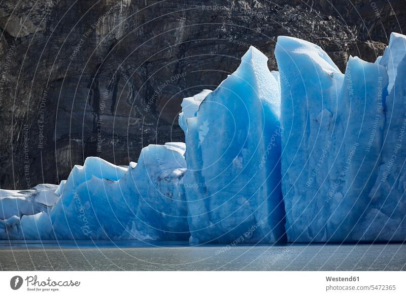Südamerika, Chile, Nationalpark Torres del Paine, Grey-Gletscher am Lago Grey Schönheit der Natur Schoenheit der Natur Berg Berge Textfreiraum schroff Eisberg