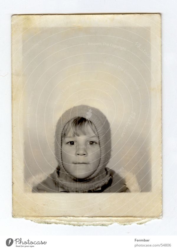 mich klein Passbild Skifahrer Baseballmütze Personalausweis Kopfbedeckung Papier Freizeit & Hobby schwarz Kind Ferien & Urlaub & Reisen Mütze Porträt Kleinkind