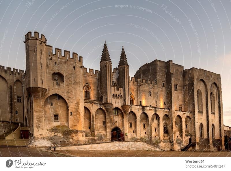 Frankreich, Avignon, Palais des Papes Sehenswürdigkeit Sehenwürdigkeiten sehenswert Papstpalast Paepste Päpste Palast Paläste Palaeste Schloss Gotik gotisch
