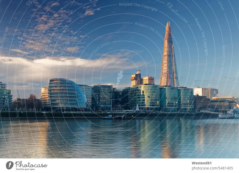 UK, London, Southwark mit Rathaus und The Shard Hauptstadt Hauptstaedte Hauptstädte Moderne Architektur Außenaufnahme draußen im Freien Baukunst