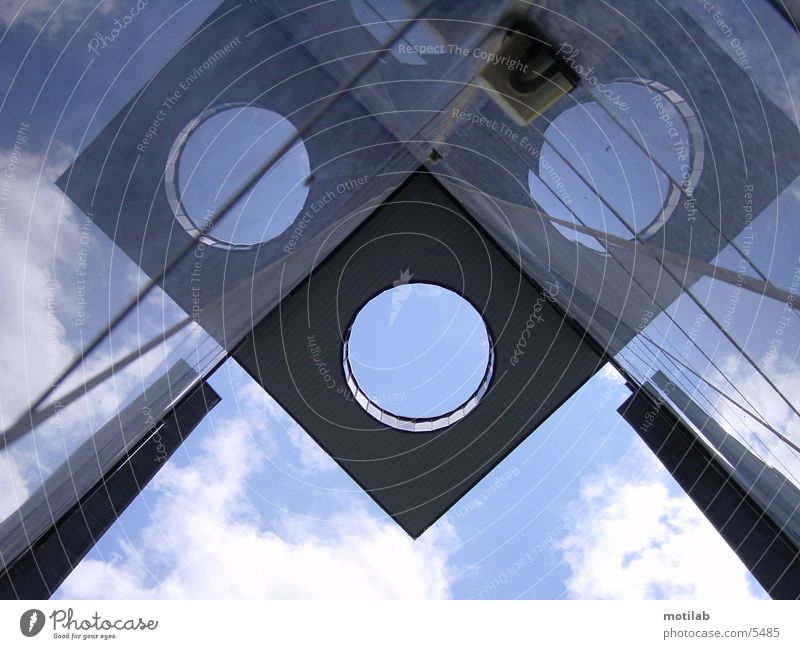 LuftLoch Haus Gebäude Reflexion & Spiegelung Architektur Perspektive Himmel