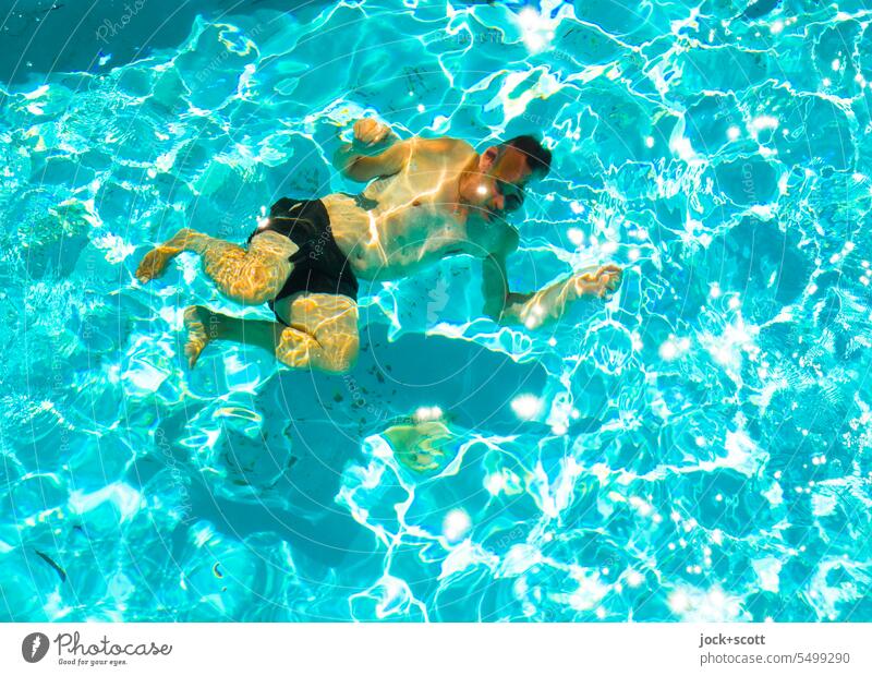 Lieber seltsam im Pool baden als schön in der Arbeit schwimmen Schwimmen & Baden Wasser Sommer Ferien & Urlaub & Reisen Sommerurlaub Freizeit & Hobby