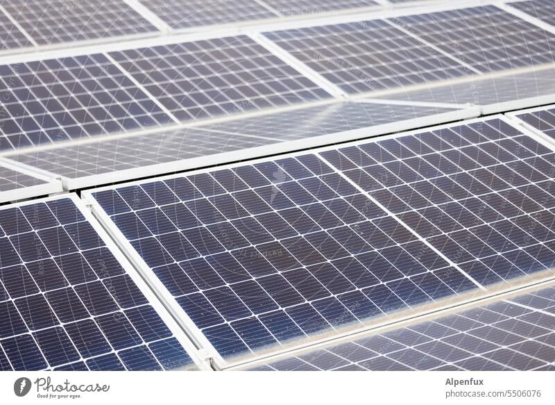 Energieeinfanganlage II Solar Solarzelle Photovoltaik Erneuerbare Energie nachhaltig Sonnenenergie solar Dach Solarzellen Klimawandel Klimaschutz