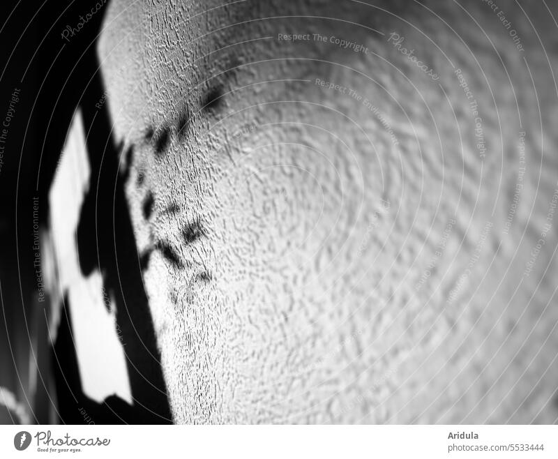 Parallelwelt | Schattenland Wand Zimmer dunkel unheimlich bedrohlich Angst Licht Menschenleer Einsamkeit geheimnisvoll Kontrast Raufasertapete Struktur schwarz