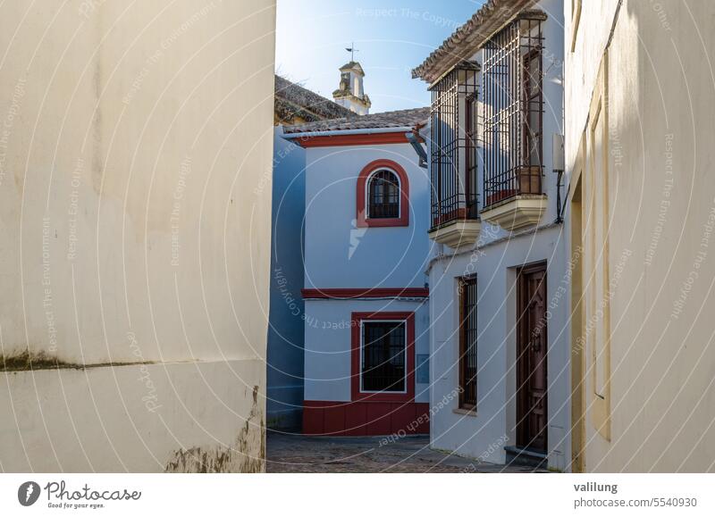 Blick auf Straßen in der Altstadt von Cordoba, Spanien Andalusien Europa Europäer Spanisch Andalusia architektonisch Architektur Gebäude Großstadt Stadtbild