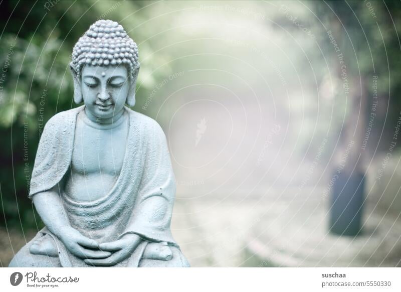achtsamkeit | meditation mit buddha Achtsamkeit Meditation Buddha Buddhismus Yoga Erholung Erkenntnis Frieden Zen Weisheit ruhig Glaube Kultur Asien
