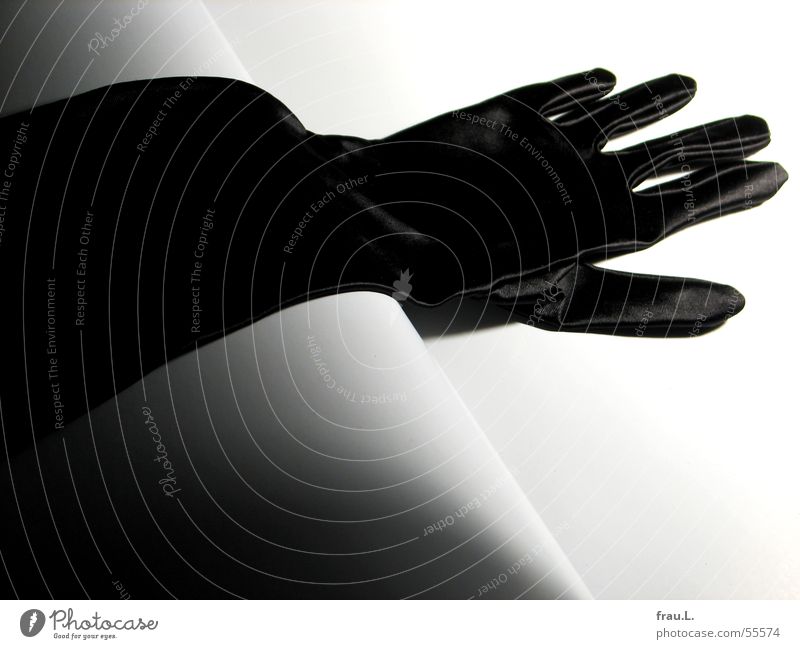 Handschuh Gala Handschuhe Satin schwarz feminin ausgehen Abendgarderobe Bekleidung Reichtum Club elegant Schatten Feste & Feiern