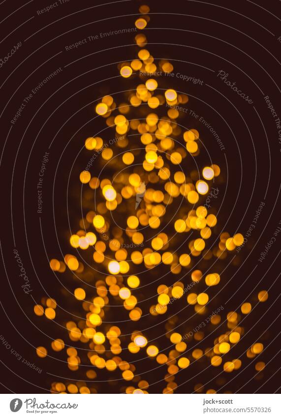 wärmendes | Licht zur Weihnachtszeit Weihnachten & Advent Weihnachtsbaum Dekoration & Verzierung festlich Low Key Weihnachtsstimmung leuchten Unschärfe
